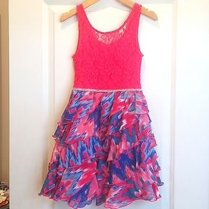 Girls Dress Vibrant and Beautiful Size 7